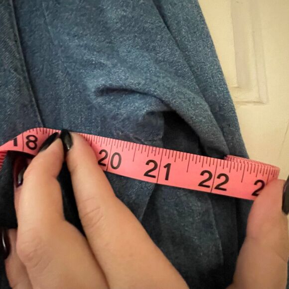 Vintage Denim Jean Dress | Classic 90s Button-Up Midi Dress | Retro Chic - Picture 4 of 6